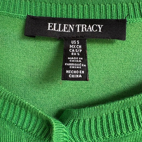 Ellen Tracy Green Cardigan - Picture 2 of 6